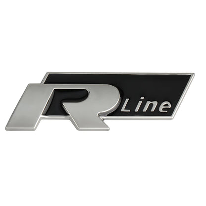 1pcs Car Front Rear Tail Trunk Bumper R R-line Emblem  Decoration Stickers For Volkswagen VW R Line Golf 6 7 Touran Touareg Polo