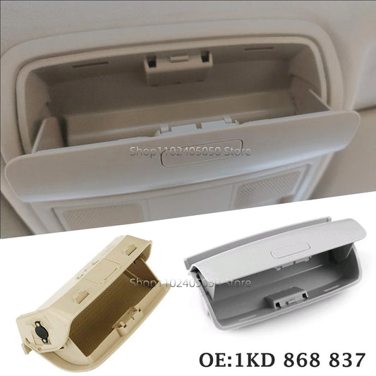 Car Sunglasses Storage Box Sun Glasses Case Holder 1K0 868 837 for VW Tiguan Golf Passat CC Jetta Scirocco Interior Accessories