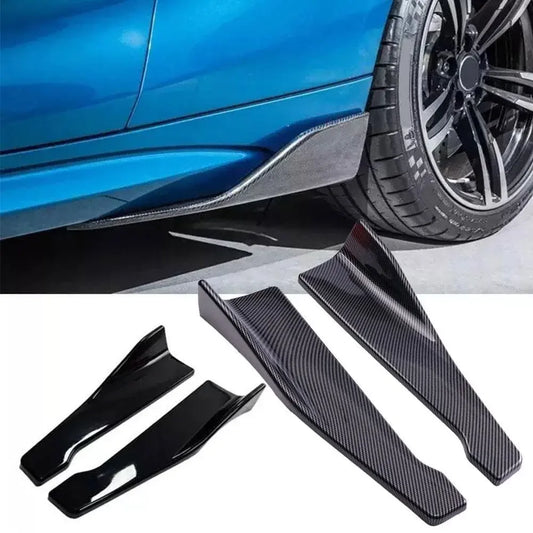 2Pcs 48cm Car Side Skirt Back Bumper Spoiler Splitter Protector Scratch Protector Universal For BMW E90 For VW Golf 5 6 Accesso