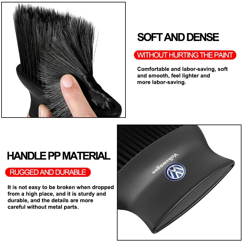 Car Dust Removal Brush Cleaning Brush Cleaning Tool For Volkswagen VW Golf-6 7 4 5 POLO Passat B5 B6 B7 T4 T5 Tiguan Jetta Gol