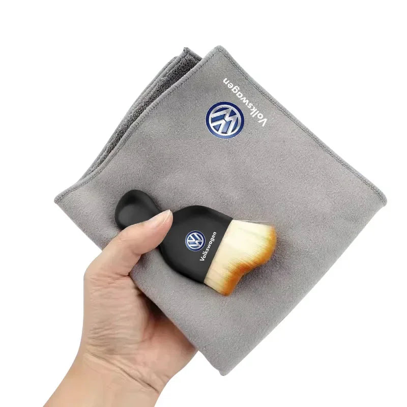 Car Cleaning Soft Brush Car Wash Towel Microfiber Cleaning Rag Cloth Car Goods For Volkswagen VW GOLF 4 5 6 Polo Passat B5 B6 B7