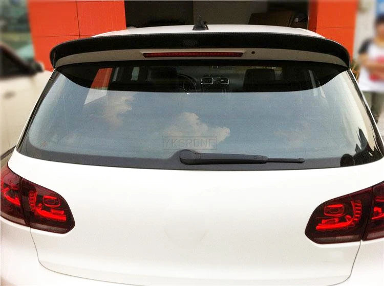 Rear Roof Spoiler Window Wings for Volkswagen VW Golf 6 MK6 VI GTI R20 2010 - 2013 OS Style Spoiler