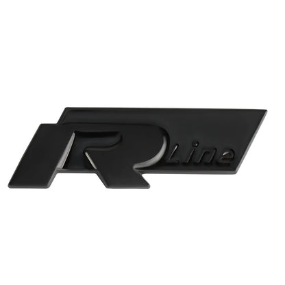 1pcs Car Front Rear Tail Trunk Bumper R R-line Emblem  Decoration Stickers For Volkswagen VW R Line Golf 6 7 Touran Touareg Polo