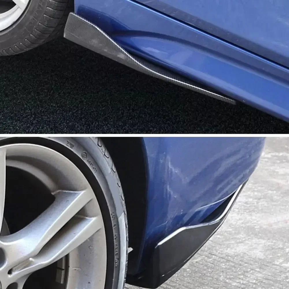 2Pcs 48cm Car Side Skirt Back Bumper Spoiler Splitter Protector Scratch Protector Universal For BMW E90 For VW Golf 5 6 Accesso