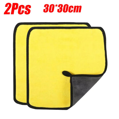 1-5Pcs Microfiber Towel Car Microfiber Cloth Wash Towel Microfiber Cleaning Cloth Absorbent Car Wash Drying Towel Auto Detailing